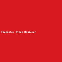 Eleganter Eisen-Rasierer