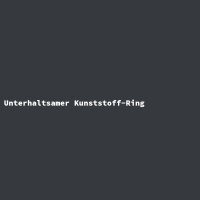 Unterhaltsamer Kunststoff-Ring