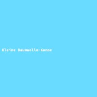 Kleine Baumwolle-Kanne