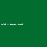 Leichte Wasser-Gabel