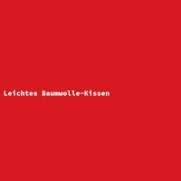 Leichtes Baumwolle-Kissen