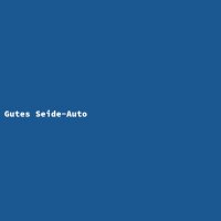Gutes Seide-Auto